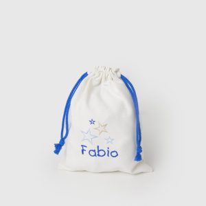 Bolsa merienda estrellas azules
