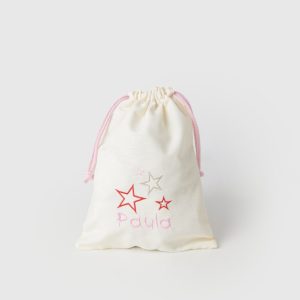 Bolsa merienda estrellas rojas