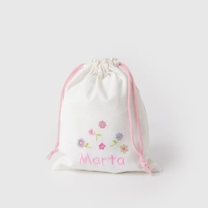 Bolsa merienda flores