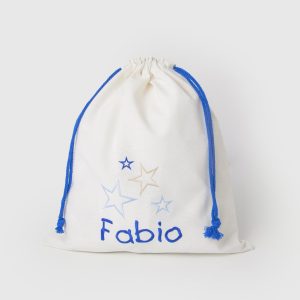 Bolsa ropa estrellas azules