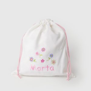 Bolsa ropa flores