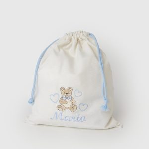 Bolsa ropa oso azul