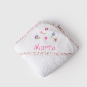 Capa de baño flores