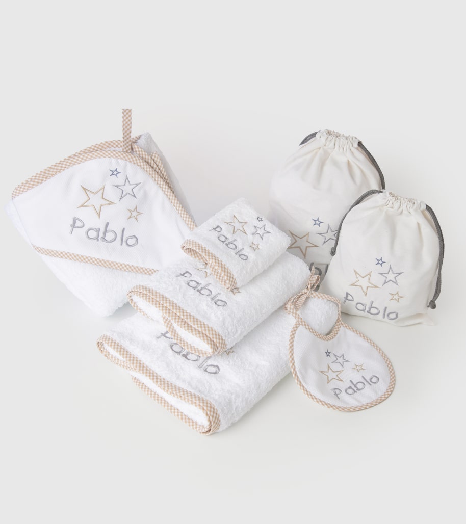 Pack completo Retri Kids estrellas grises
