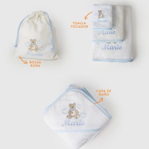 Pack viajero oso azul